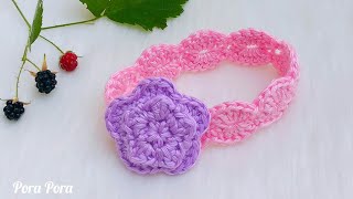 Crochet Flower Headband For Baby Girl I Crochet Flower Headband Patterns