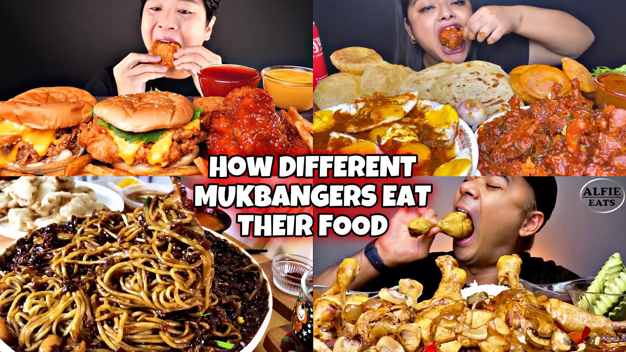 HOW DIFFERENT MUKBANGERS EAT THEIR FOOD