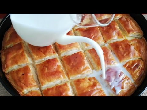 📣Bu Böreği Denemeyen Kalmasın‼️Su Böreği Lezzetinde Çıtır Çıtır Kat Kat El Açması Sütlü Börek☑️