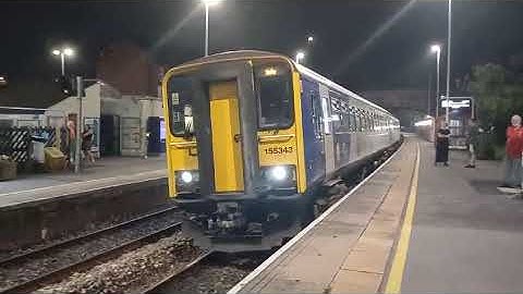 *Legend driver* Class 155 departs Garforth with a 5 tone