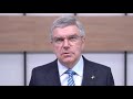 IOC president sends video message for the first anniversary celebration of Beijing 2022 Winter Games