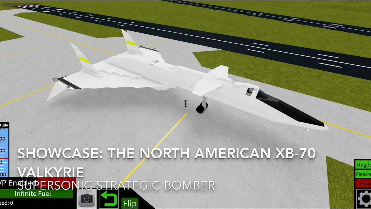 Roblox showcase: The North American XB-70 Valkyrie - YouTube