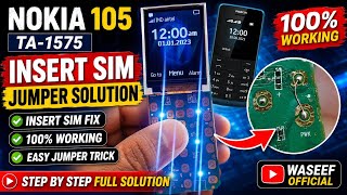 Nokia 105 Ta1575 Insert Sim Solution | Jumper Way Solution | Waseef Official 