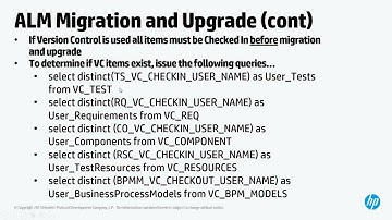[HPALM/QC] Upgrade Tips, Tricks and Tools