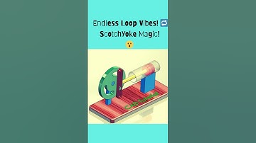 Scotch Yoke Mechanism | Linear Motion from Rotation #engineering #mechanism #solidworks #3ddesign