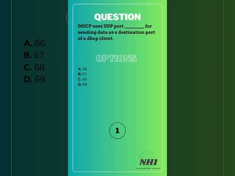 Dynamic Host Configuration Protocol (DHCP) | Practice Questions and Answers | MCQ-6