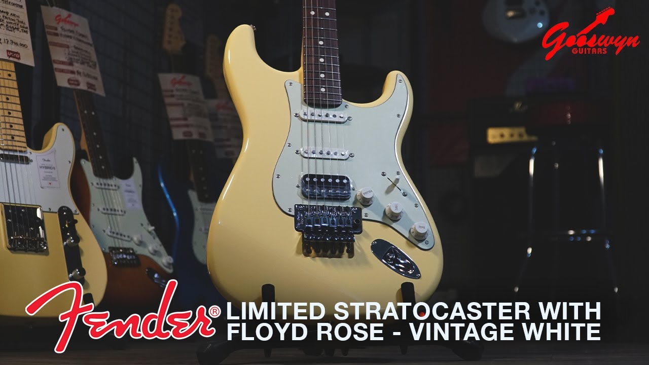 FENDER LIMITED STRATOCASTER WITH FLOYD ROSE - VINTAGE WHITE SOUND