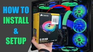 How To Install Corsair QL120 Fans & Set up iCUE
