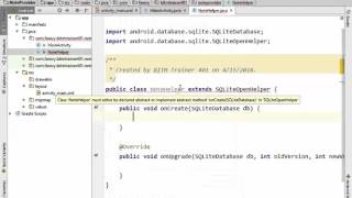 Information Android studio contentProvider tutorial  part2 in BITM batch 12 News