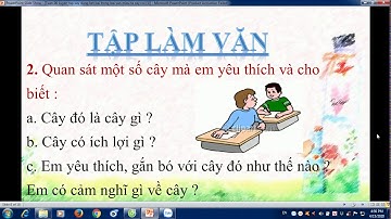 TẬP LÀM VĂN. TUẦN 26. LUYỆN TẬP XÂY DỰNG KẾT BÀI TRONG BÀI VĂN MIÊU TẢ CÂY CỐI