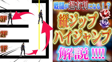 縦ジップ・ハイジャンプのやり方！ジップ部屋必須のキャラコン・初心者解説！zipline high jump【APEX LEGENDS PC】