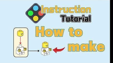 Lego Studio Instruction Tutorial: How to create the steps to assembly the minifigure