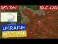 Pokrovsk direction | Russia and Ukraine war map 21 May 2026 | Military summary latest news today