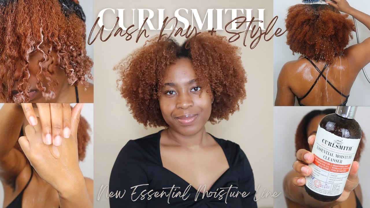 CURLSMITH ESSENTIAL MOISTURE WASH DAY AND STYLE| First impressions ...