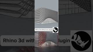 Rhino 3d tutorial | parametric architectural facade  #rhino3d #rhinoceros3d #rhinotutorial