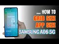 How to change Grid size on Samsung Galaxy A06 5G