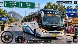 Tirupati to Chennai Bus Driving 🚍 | APSRTC Volvo Bus Journey | Realistic Indian Bus Simulator Games  screenshot 3