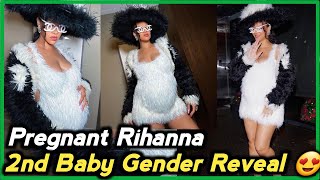 Pregnant Rihanna Baby Bump on Full Display | Rihanna 2nd Baby Gender and Due Date Reveal