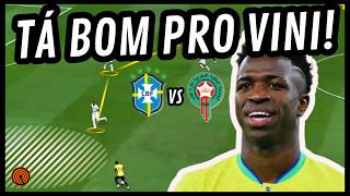 BRASIL X MARROCOS É UM JOGO TATICAMENTE FAVORÁVEL PARA O VINI JR.