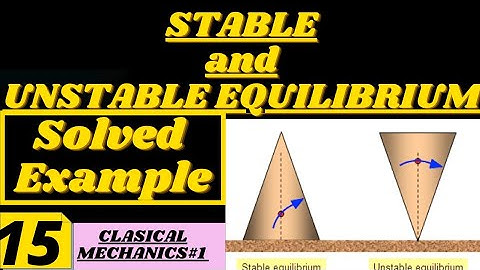 STABLE AND UNSTABLE EQUILIBRIUM