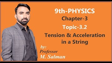 9th Class | Physics | Chapter 3 | Dynamics | Tension and Acceleration in a String | Unit 3 | Lec.06