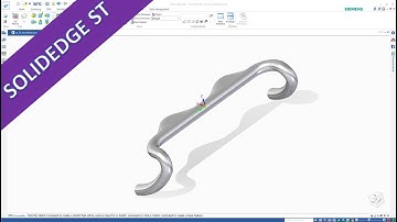 Bicycle Handlebar V2  - SolidEdge 2020 Training - Surfaces
