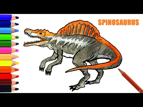 Easy Drawing Dinasour Spinosaurus I Kolay Dinazor Spinosaurus Çizimi