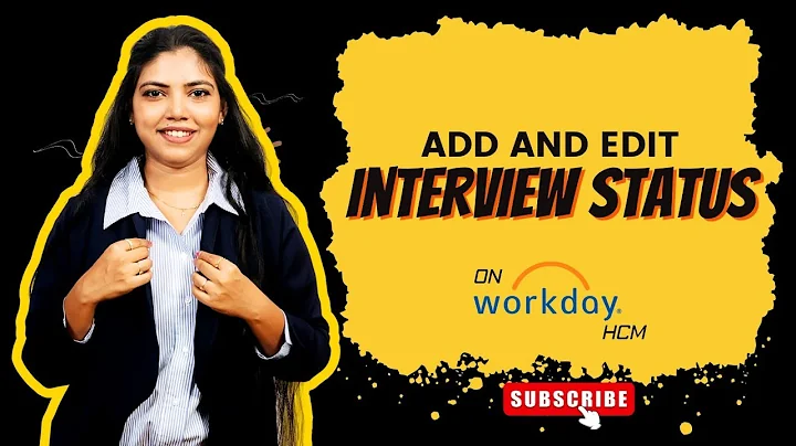How to add and edit Interview Status and details to Pre Hire/candidate in Workday HCM?