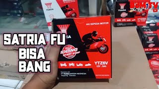 Review,unboxing dan memasang aki motobatt gel di suzuki satria fu 150