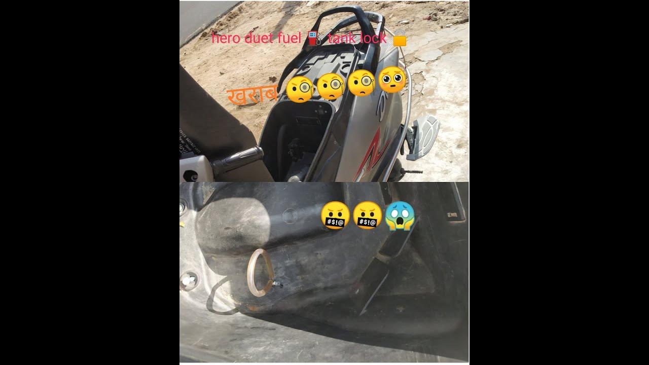 hero duet Scooty fuel tank open lock jugad YouTube