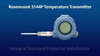 How to Install the Integral Transient Protector on the Rosemount 3144P Temperature Transmitter