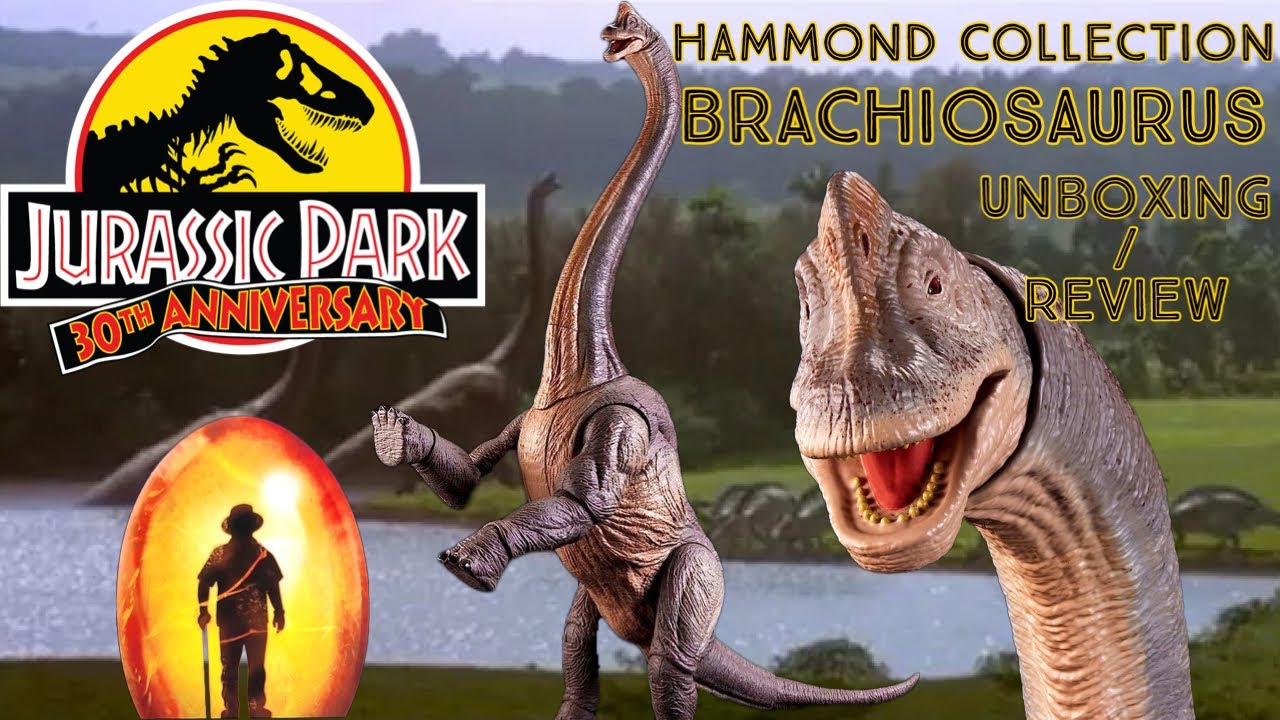 Jurassic Park Hammond collection Brachiosaurus full unboxing