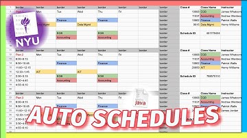 How I Made an AUTOMATIC Class Schedule Generator (for course registration)