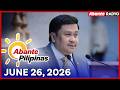 Abante Pilipinas I Motion to consolidate ni Sen. Estrada Ibinasura I June 26,2026