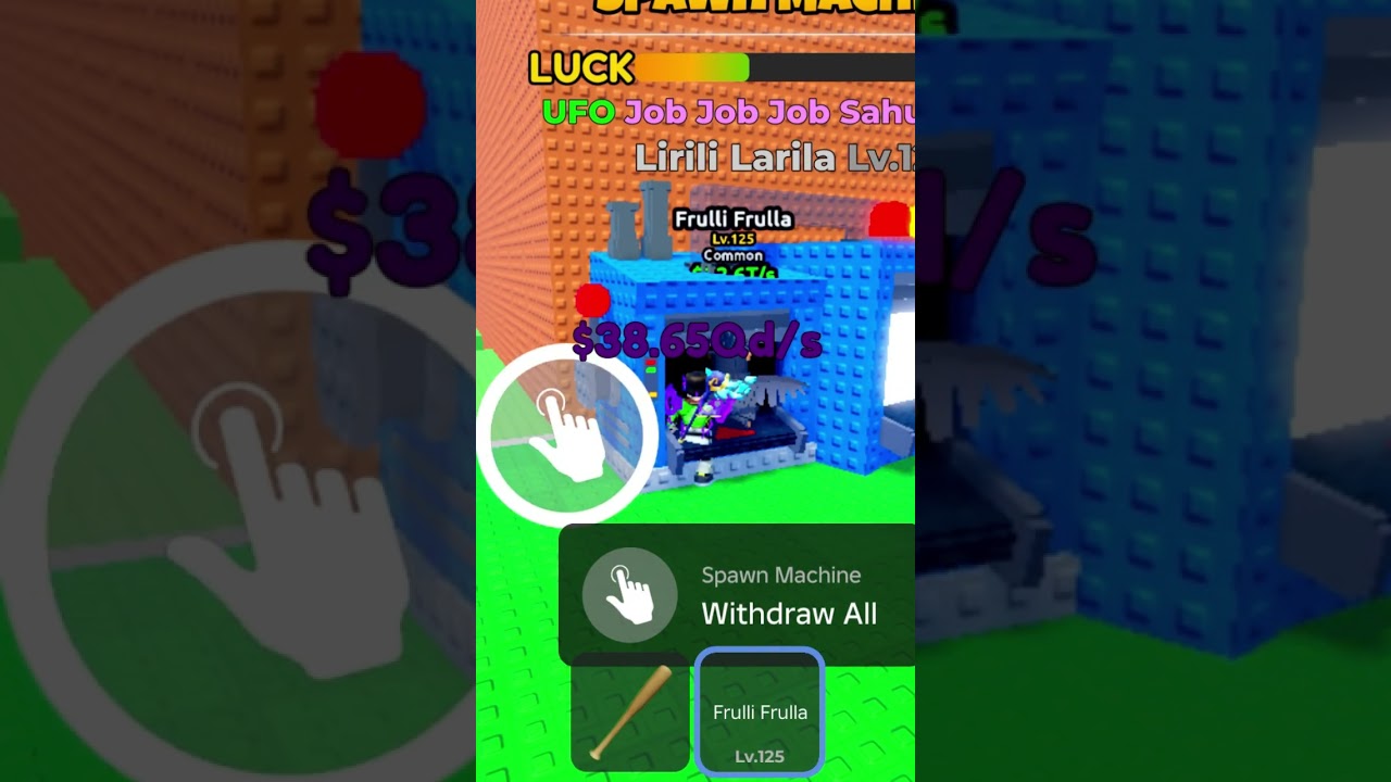 I used my best brainroat in the fuse machine in escape Tsunami for brainroat 