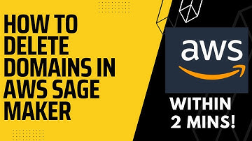 How To Delete Domains In AWS Sage Maker  #aws #sagemaker