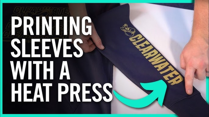 How to Heat Press Vinyl onto t-shirt sleeves (ARMS) 