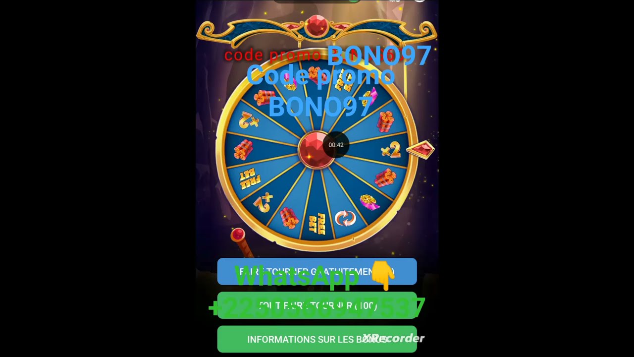 Voici comment avoir 100 toure gratuit sur Lucky wheel 1xbet