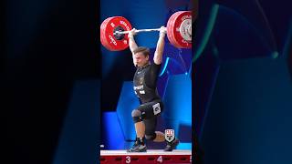 No lift?! Max Lang (73kg 🇩🇪) C&amp;Jing 186kg / 410lbs! Jury overturned this lift. #weightlifting