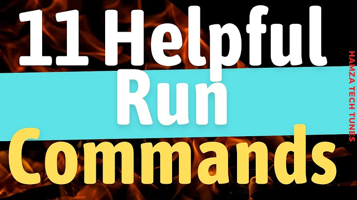 11 Helpful Run Commands For Windows 10 | Hamza Tech Tunes