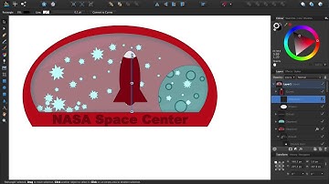 Affinity Designer Vector: Rocket to the Stars Timelapse