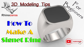 Signet Ring Jewellery CAD Design Using Rhino 3D - With Simple Steps.#jewellery #tutorial #rhino3d
