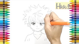 HOW TO DRAW KILLUA /HUNTER X HUNTER FOR KIDS