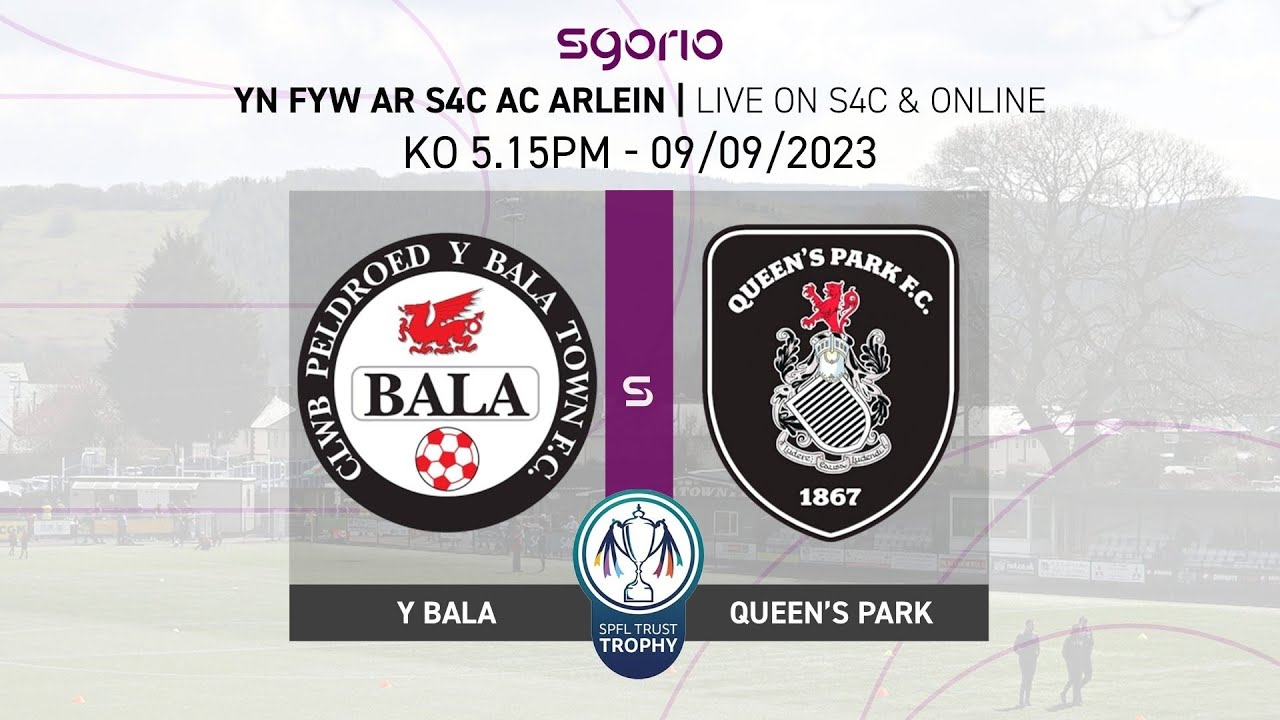 FULL MATCH | Bala Town 0-3 Queen's Park | SPFL Trust Trophy | English Commentary