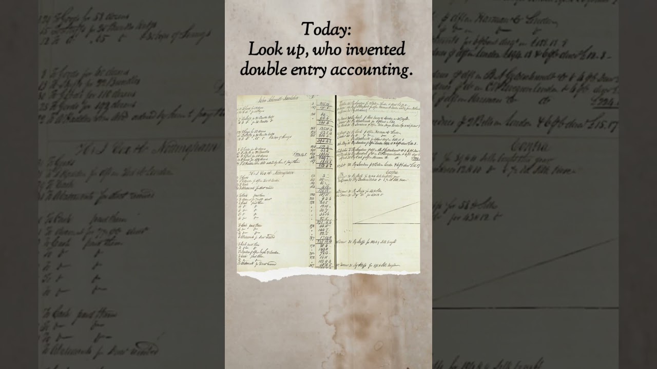 Who invented double entry accounting? ~ 