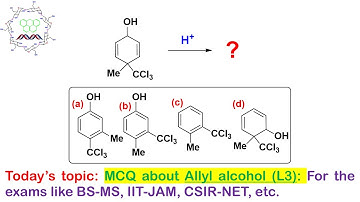 MCQ about Allyl alcohol (L3): For exams like BS-MS, IIT-JAM, CSIR-NET, GATE, BARC, B.Sc, M.Sc etc.