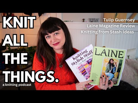 Finished Tulip Guernsey Reveal Laine Magazine Review Must Have Knitting Book