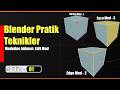 Blender Pratik Teknikleri | Edit Moda Hızlıca Bakış 1.1 #blender