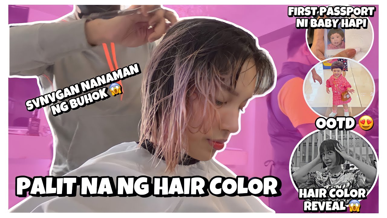 NEW HAIR COLOR NANAMAN ULIT 😱 (MAY PASSPORT NA SI BABY HAPI) | TEAM ...