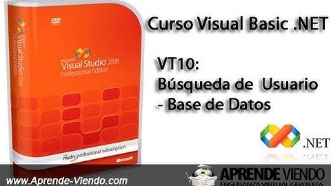 Curso VB .NET - VT10: Búsqueda de Usuario - Base de Datos (SQL) HD